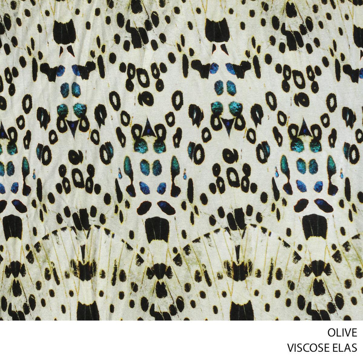 VISCOSE/ELAS 51 OLIVE 150CM PER M