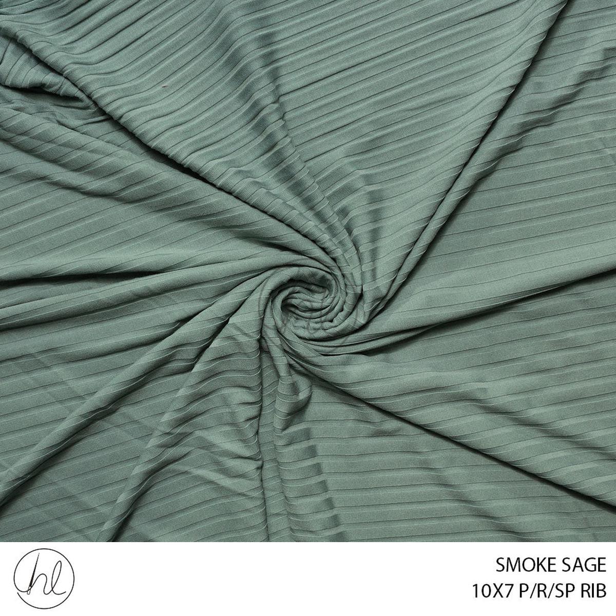 10X7 P/R/SP RIB 51 SMOKE SAGE 150CM PER M