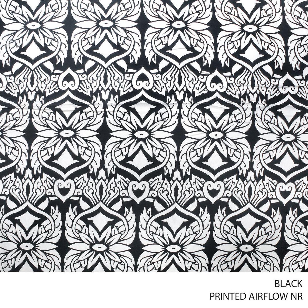 AIRFLOW NR PRINTED FABRIC 150CM BLACK ROLL ROLL 001