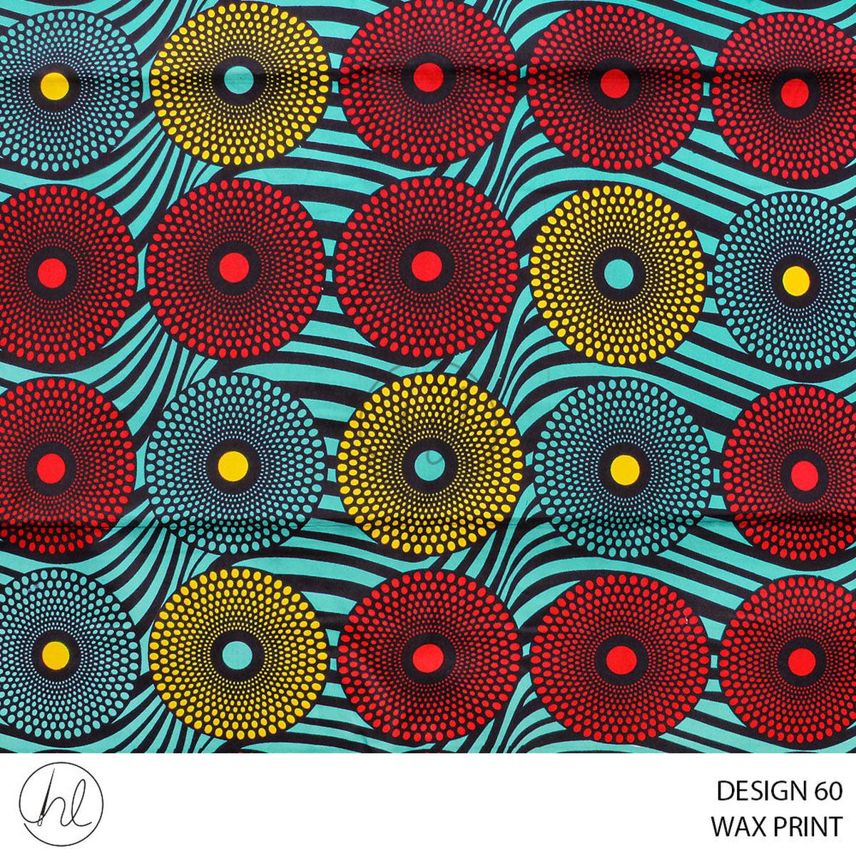 WAX PRINT HI TARGET FABRIC SEA GREEN ROLL ROLL 002