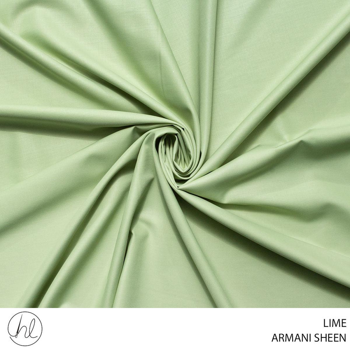 ARMANI SHEEN PLAIN KURTA FABRIC 150CM LIME ROLL ROLL 001