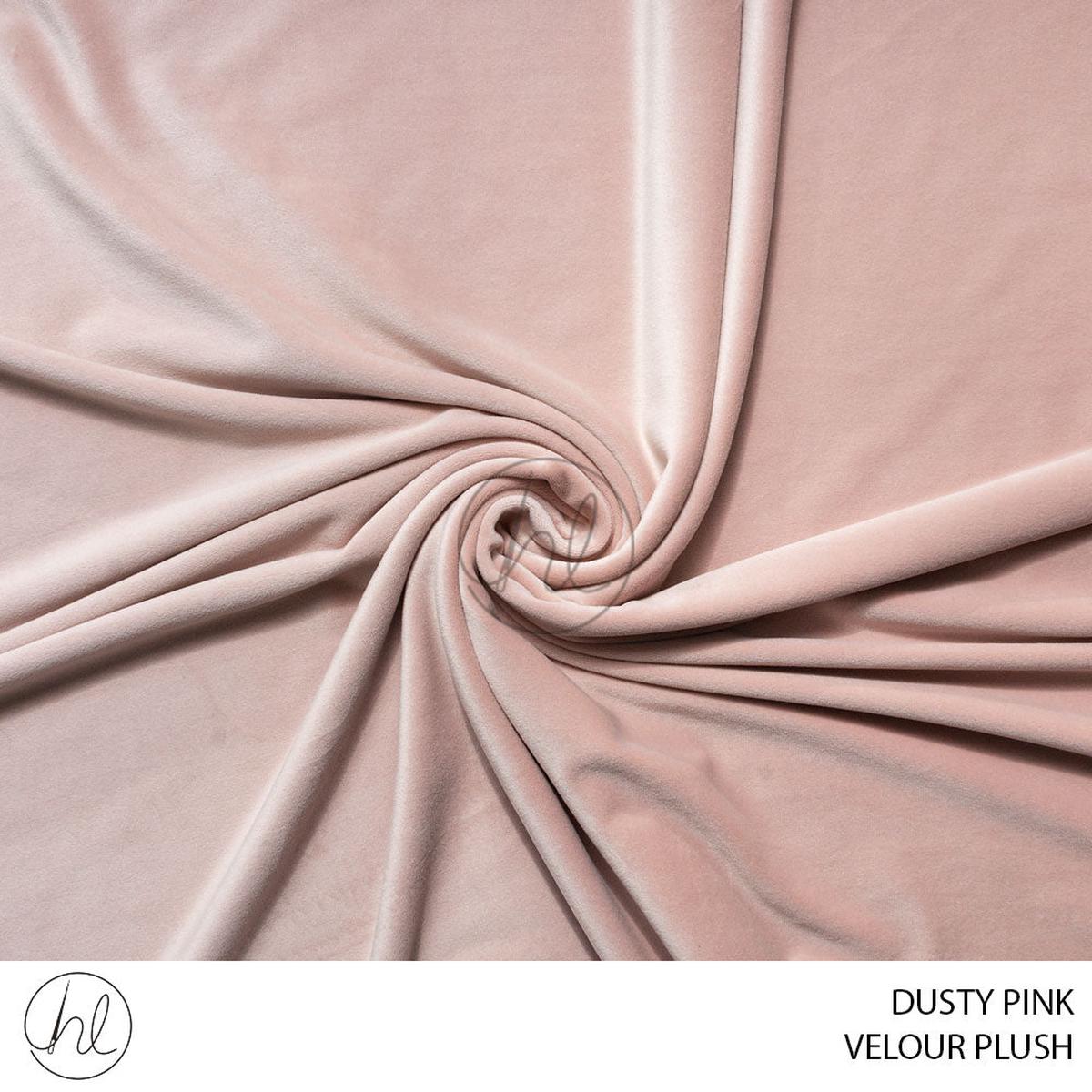Velour Plush 150cm Dusty Pink 150cm Per M