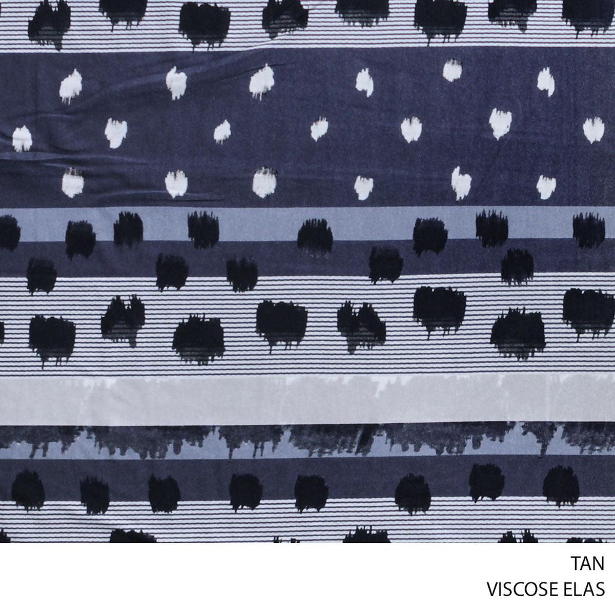 VISCOSE/ELAS 51 TAN 150CM PER M
