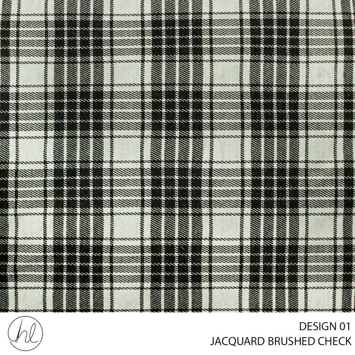 Y/D JACQUARD BRUSHED CHECK FABRIC SILVER ROLL ROLL 001