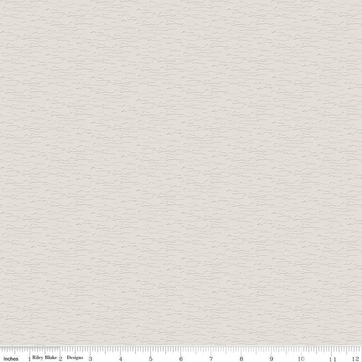 Wake at the Lake Water Tan Cotton Fabric - 1 yard