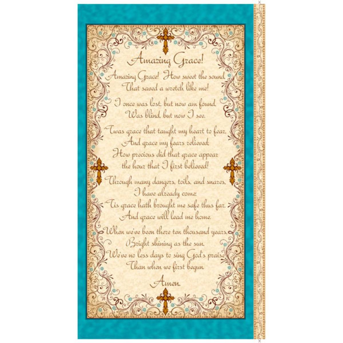 Amazing Grace Cotton Panel 24" - Panel