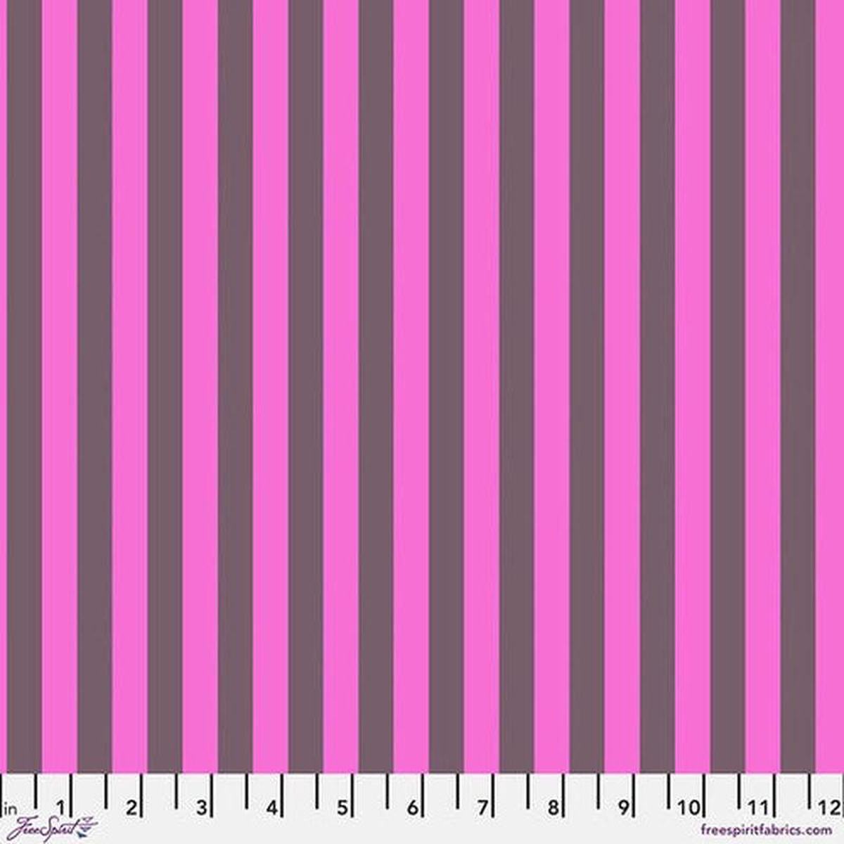 Neon True Colors Neon Tent Stripe Mystic Purple Tula Pink Free Spirit Cotton Fabric FS-PWTP069MYSTIC