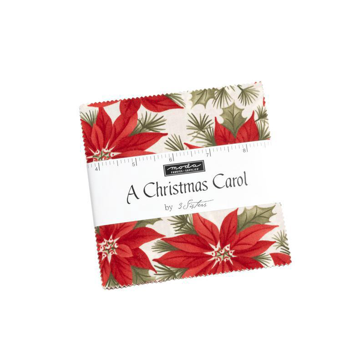 A Christmas Carol 58243 Squares Charm Pack 3 Sisters Moda Cotton Fabric