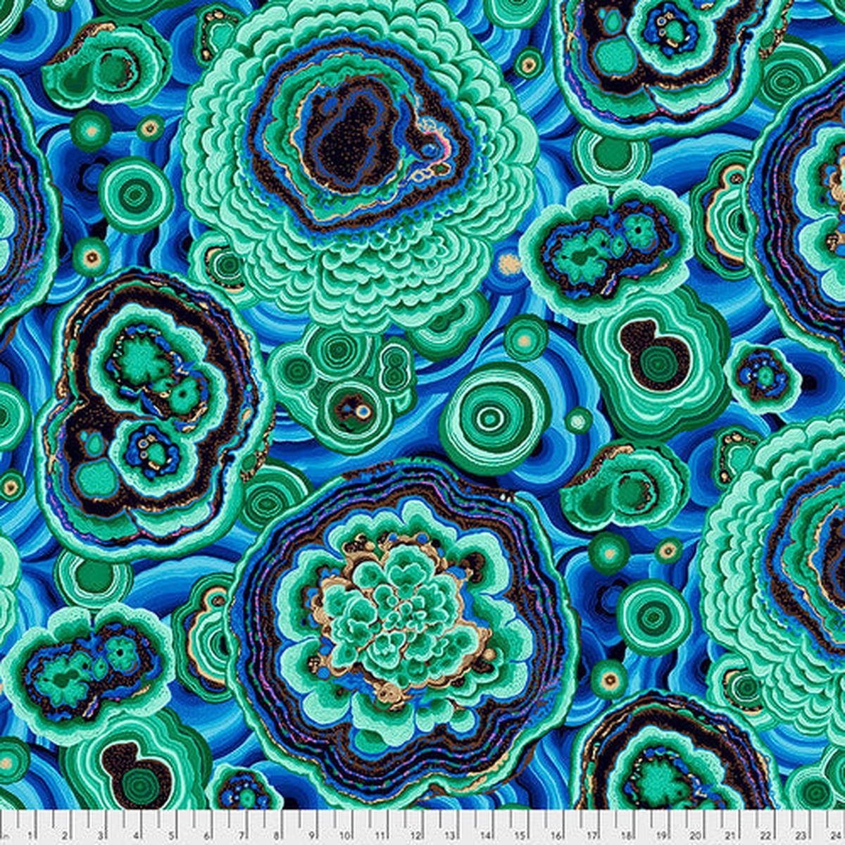 Agate Green Philip Jacobs Stash Kaffe Fassett Collective Free Spirit Cotton Fabric FS-PWPJ106.GREEN 1