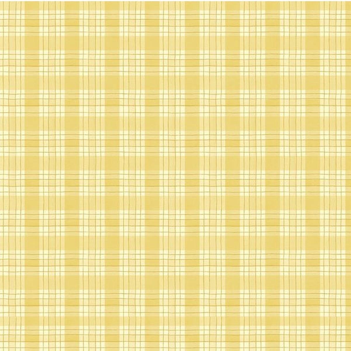 Zest Life Plaid Yellow Cynthia Coulter Wilmington Prints Cotton Fabric WP-3063-19159-555