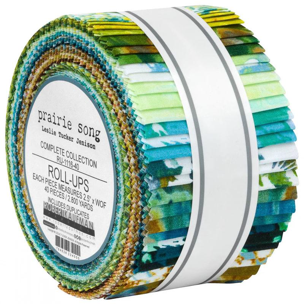 Abstract Texture Dandelions Prairie Song 258221 Strips Roll Up Leslie Tucker Jenison Robert Kaufman Cotton Fabric