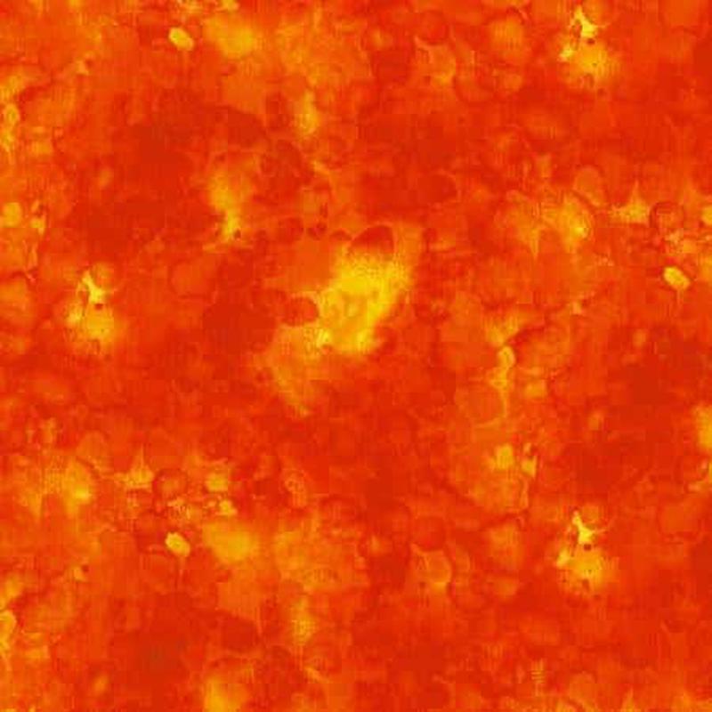 (SOLD PER BOLT) Flame Orange Solid-ish Blender Kimberly Einmo Cotton Fabric TT-C6100-Kim-Flame-FB 15 Yards