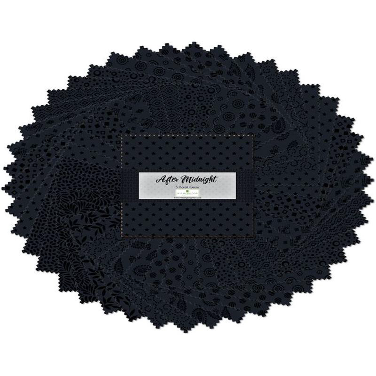 After Midnight 58243 Squares Karat Gems Wilmington Prints Cotton Fabric WP-507-52-507