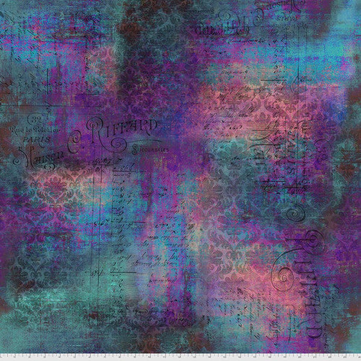 Abandoned Rue le Peltier Patina Tim Holtz Eclectic Elements Free Spirit Cotton Fabric FS-PWTH142.PATINA 1