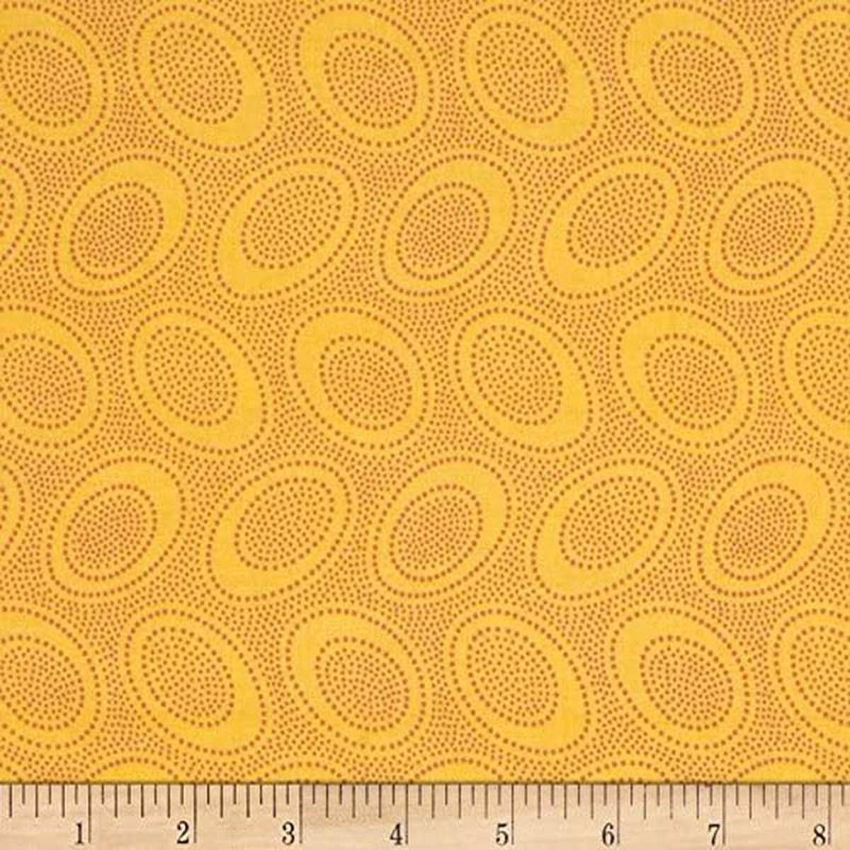 Aboriginal Dot Gold Classics Kaffe Fassett Collective Free Spirit Cotton Fabric FS GP071GOLD