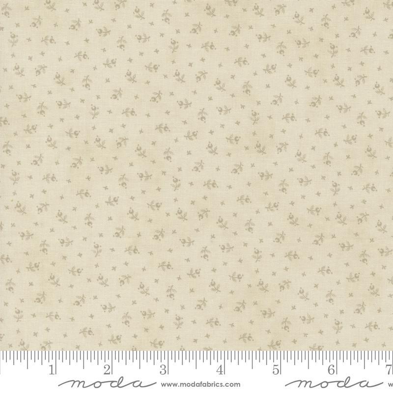 3 Sisters Favorites Vintage Linens Berry Toss Ditsy Taupe Tan 3 Sisters Moda Cotton Fabric