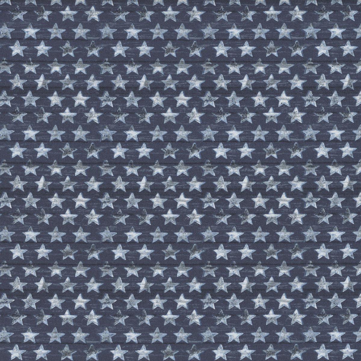 Adventure Awaits Small Stars Navy Blue Jackie Decker Blank Quilting Cotton Fabric 1