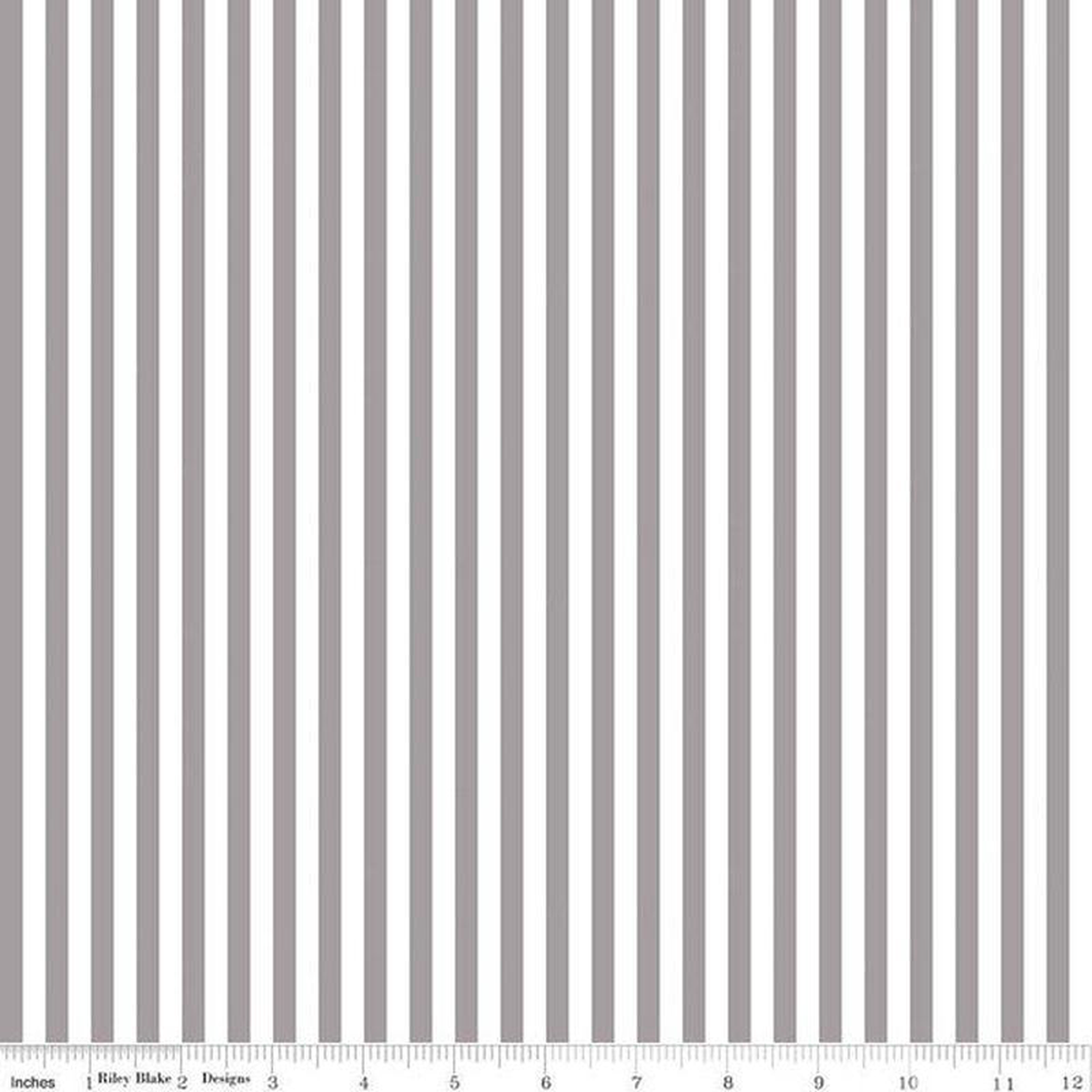 148221 Stripes Gray Riley Blake Designs Cotton Fabric RB-C555-Gray