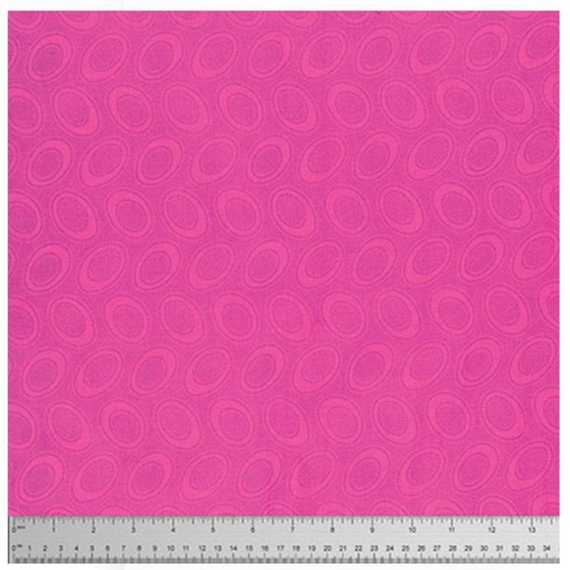 Aboriginal Dot Shocking Pink Classics Kaffe Fassett Collective Free Spirit Cotton Fabric FS PWGP071.SHOCK