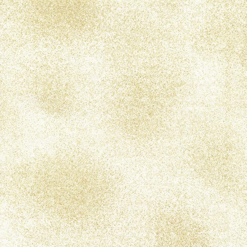 (SOLD PER BOLT) Shimmer Ivory Gold Metallic Chong-A-Hwang Timeless Treasures Cotton Fabric TT-Shimmer-Ivory-FB 15 Yards