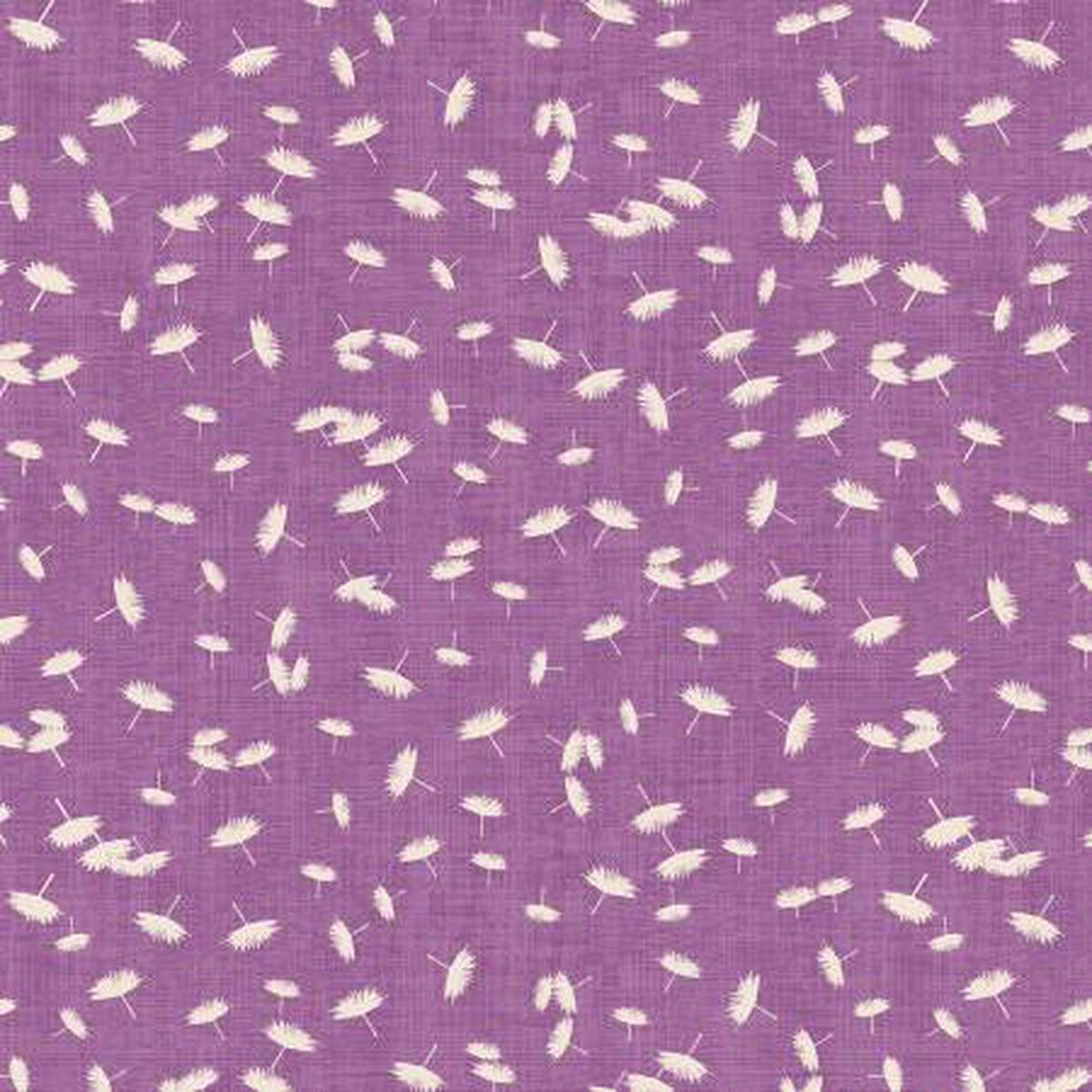 Wishflower Windy Day Purple Rachel Rossi Benartex Cotton Fabric BE-16696-63 1/2
