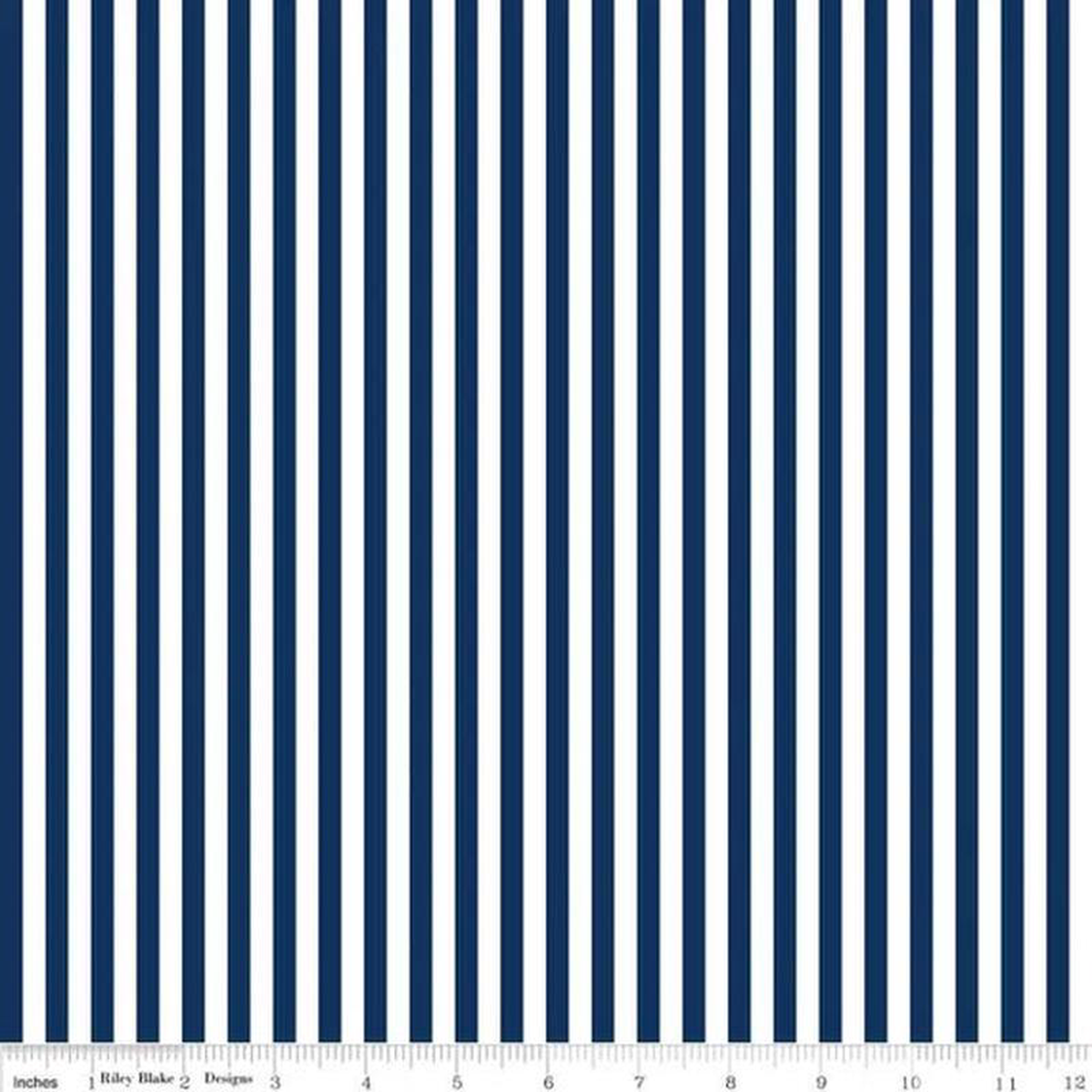 148243 Stripes Navy Blue Riley Blake Designs Cotton Fabric RB-C555-Navy