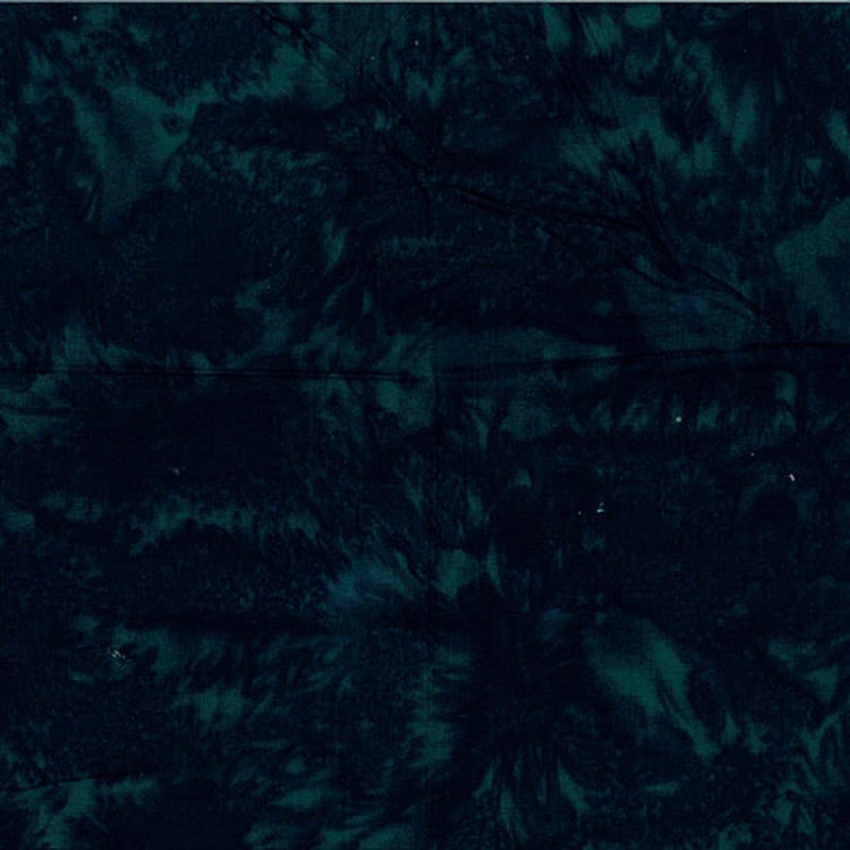 1895 Bali Watercolor Batiks Black Jade Green Hoffman Fabrics Cotton Fabric HF-1895-216