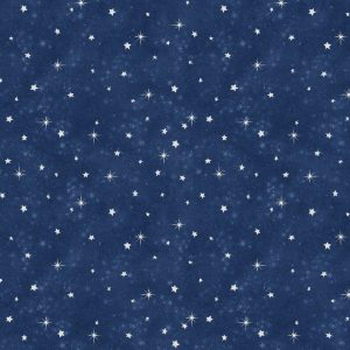 Woodland Gifts Stars the Sky Blue Makiko Wilmington Prints Cotton Fabric WP-3043-45170-441