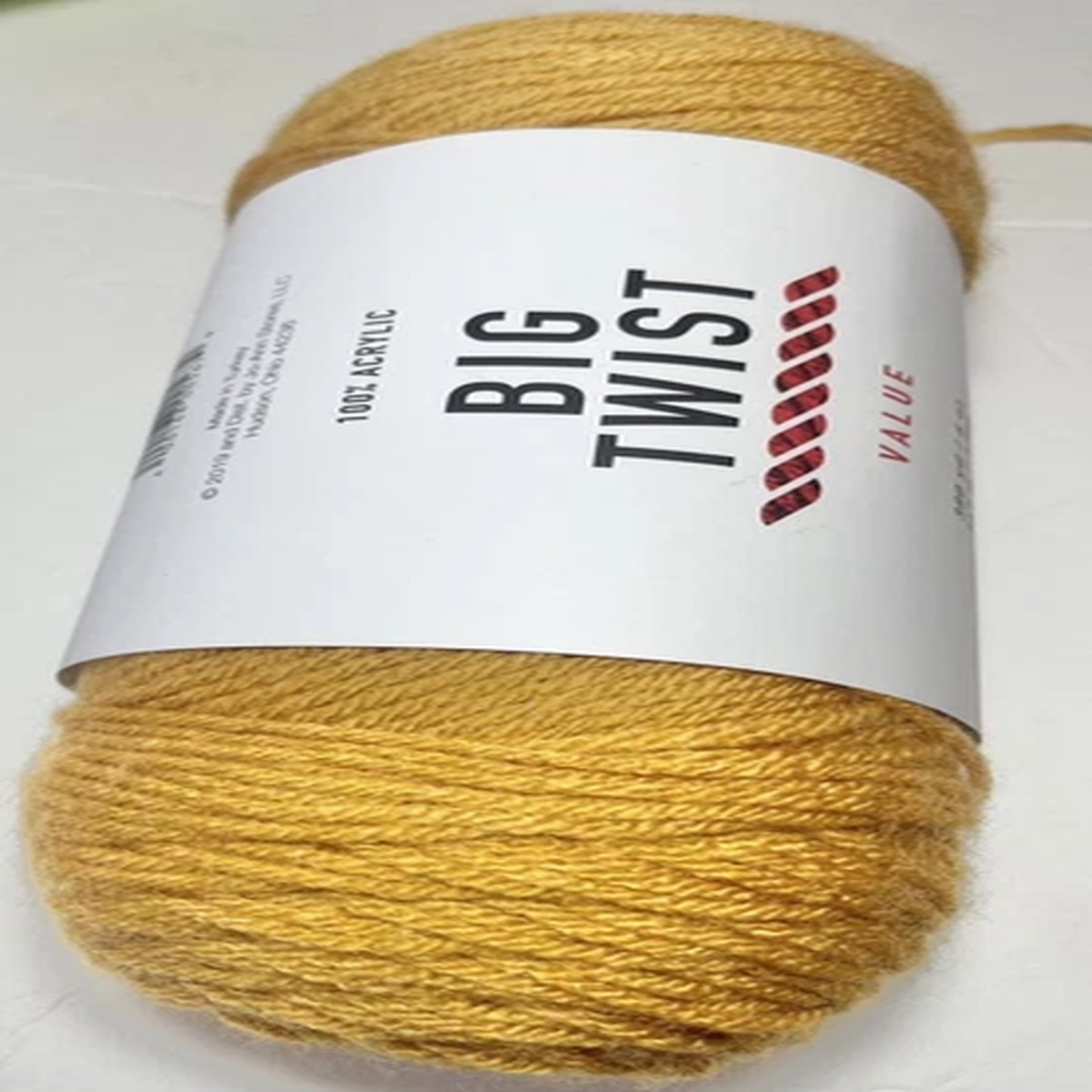 BIG TWIST VALUE YARN   1-Pk. MUSTARD . 1 combine Shipping, see details.
