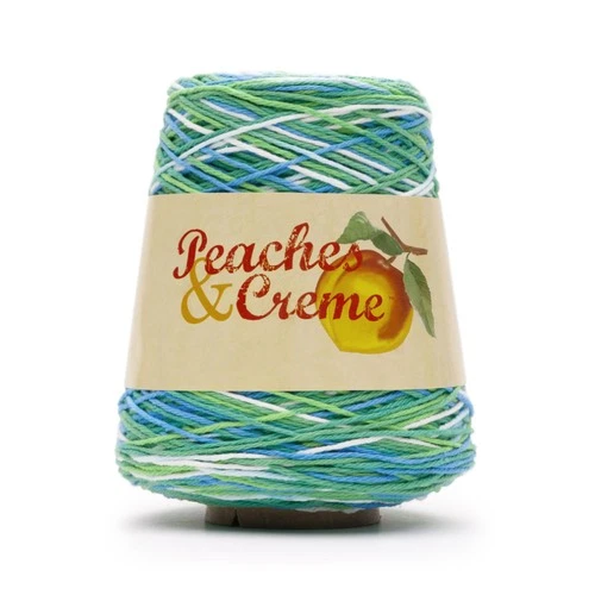 Peaches & Creme Cone 4 Medium Cotton Yarn, Emerald Energy Ombre 14oz/400g