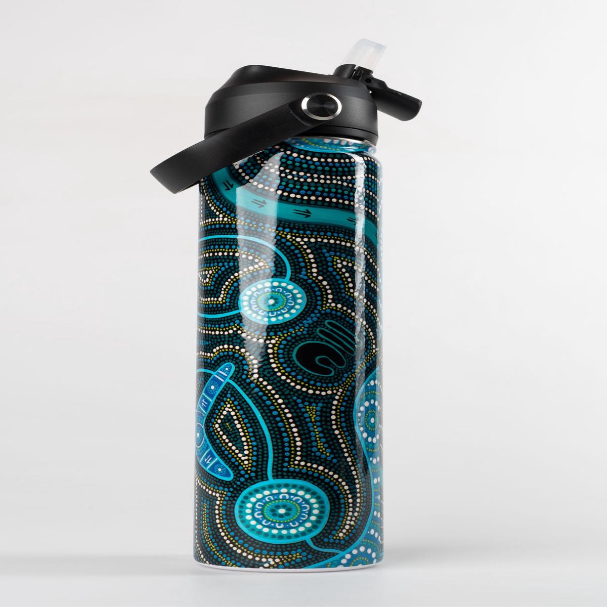 Deadly Dads Insulated Stainless Steel Personalised Drink Bottle