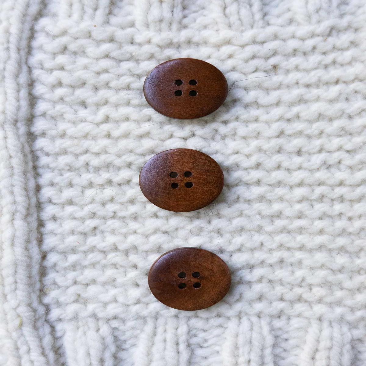 Acorn 25mm Wooden Button
