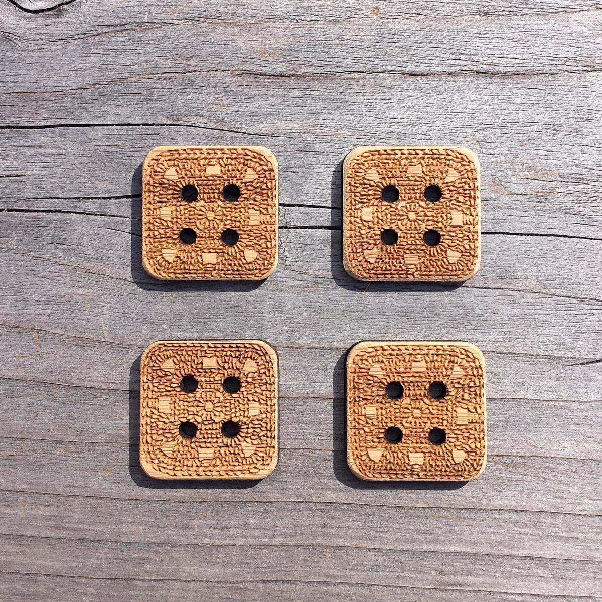Granny Square Buttons