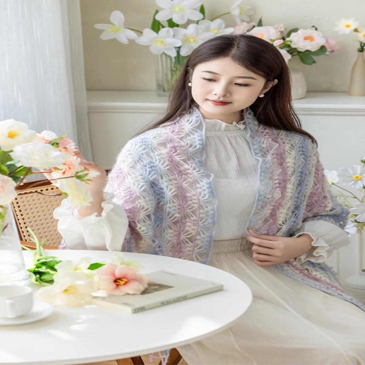 Grape Shawl Crochet Pattern
