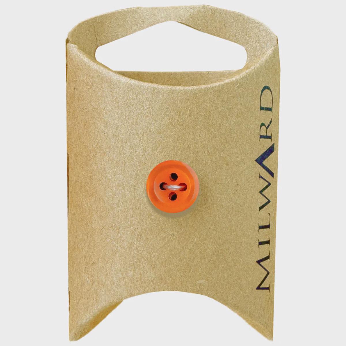 Polyester Shiny Buttons / Orange (11mm)