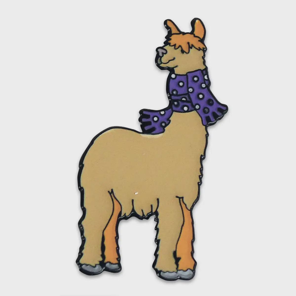 Alpaca Enamel Pin