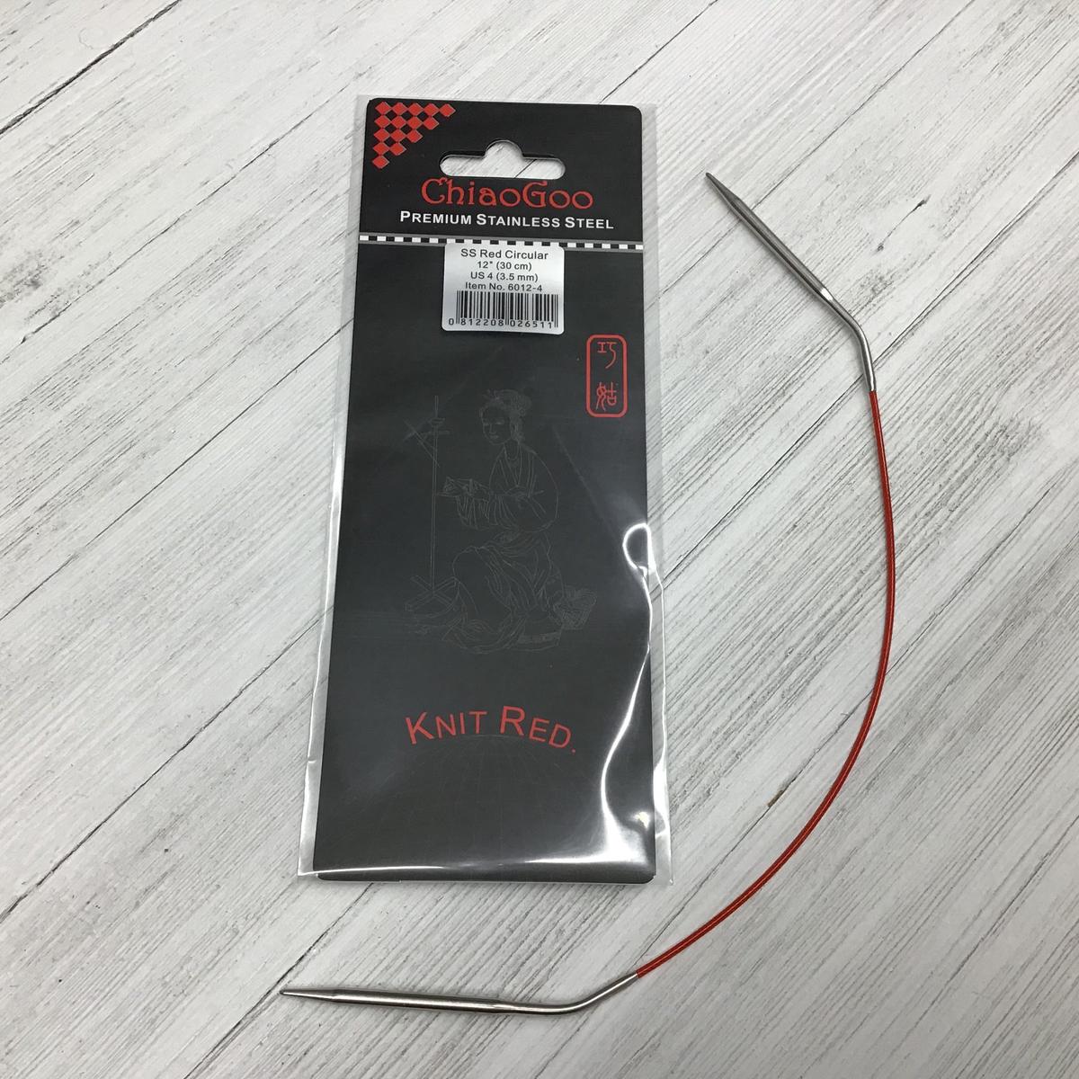 ChiaoGoo Knit Red Needles 12
