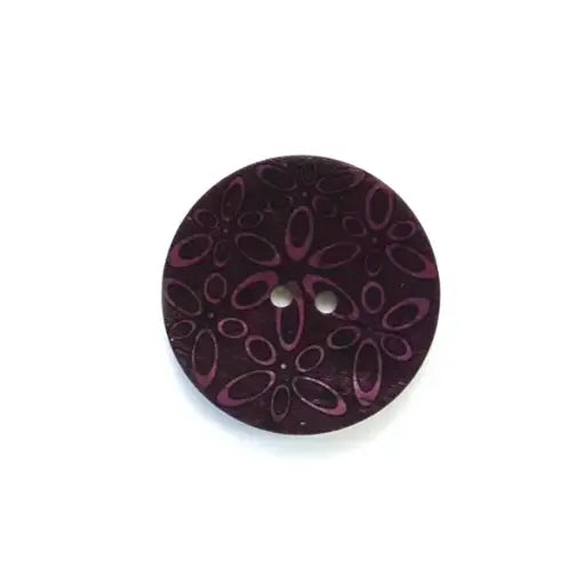 Coconut Abstract Ovals Buttons (30mm)