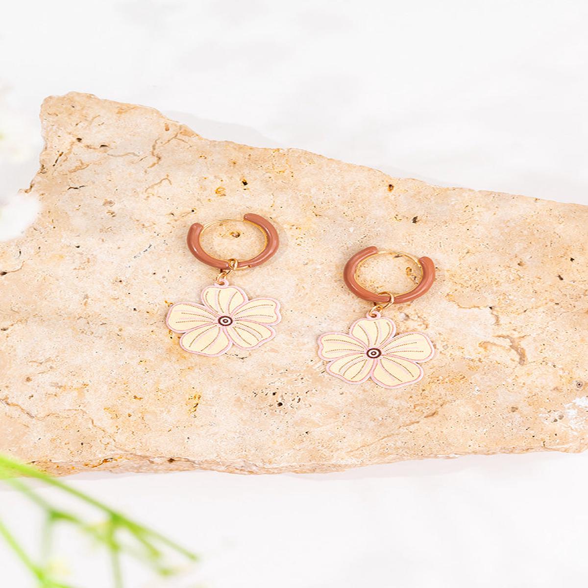Rebirth Flower Hoop Earrings