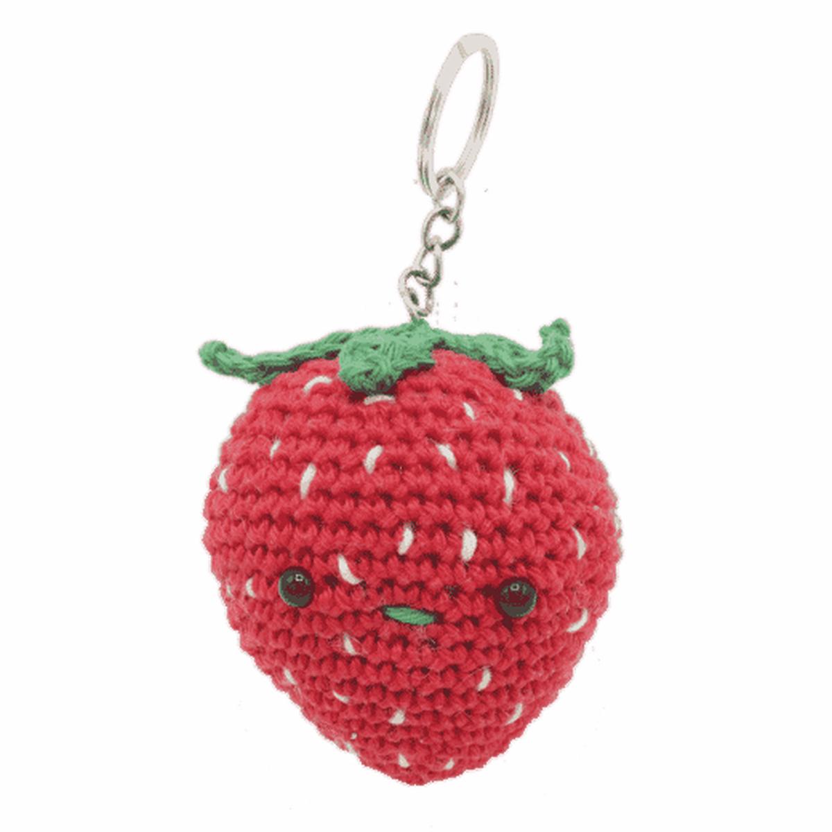 Strawberry Bag Pendant Crochet Kit
