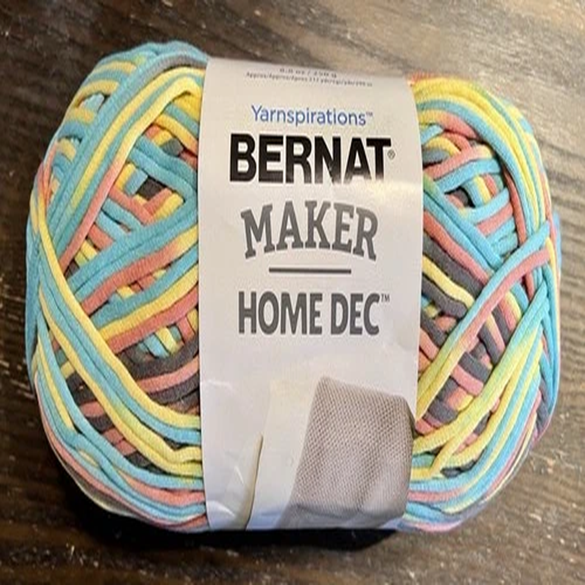 Yarnspirations Bernat Maker Home Dec Yarn Color Sunset Sea Varg. 317 yds -