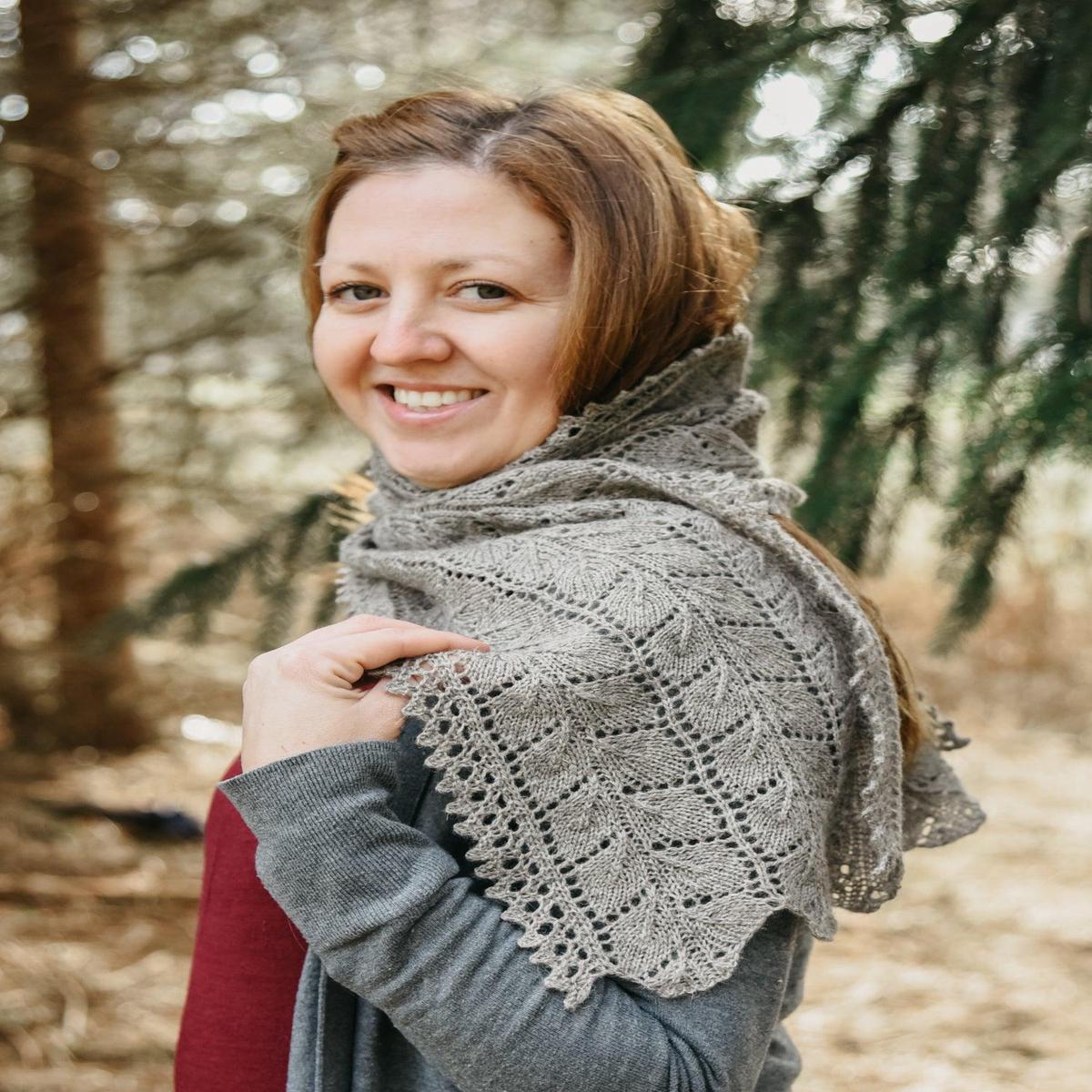Longshadows Scarf or Stole knitting pattern