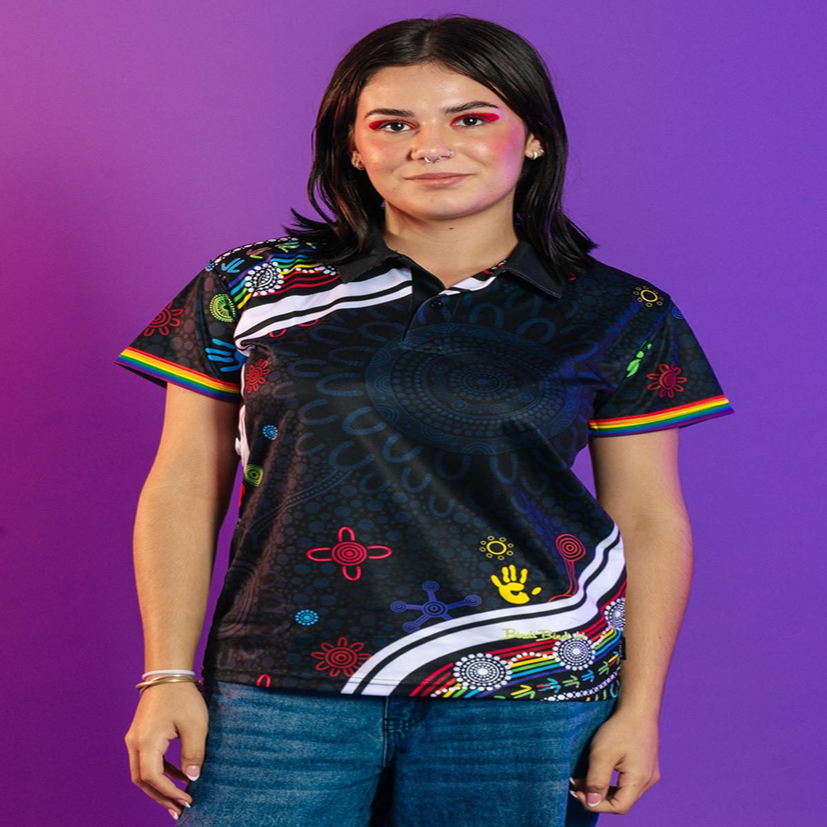 Belonging Essence Women's Fitted Polo Shirt - Pride Worn Proudly
