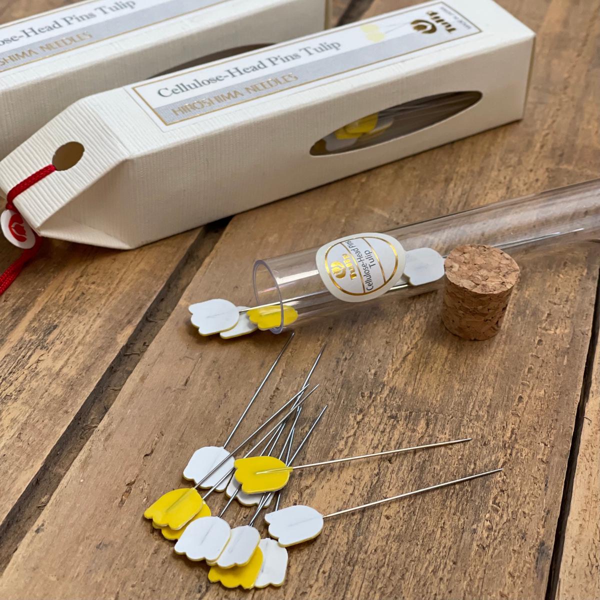 Cellulose Head Pins-Tulip
