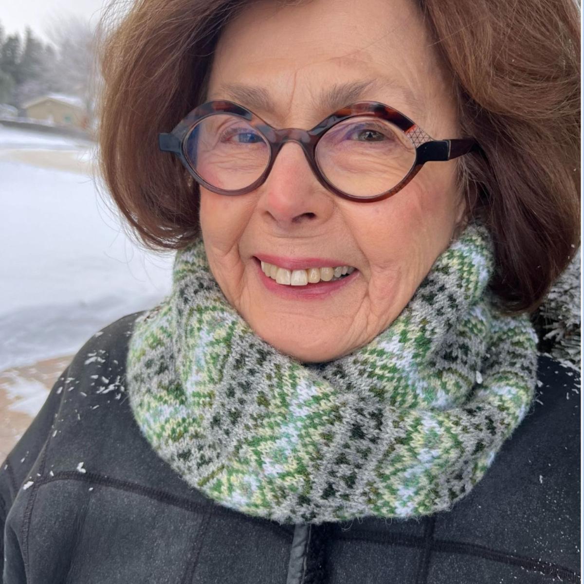 Natalie Cowl by Emma Barnaby in J&S 2ply