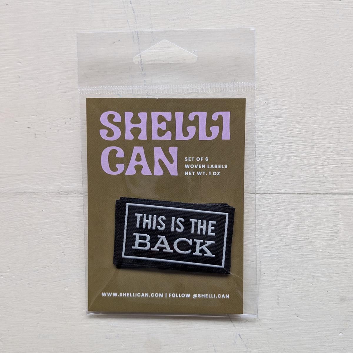 This is the Back Label (black)
