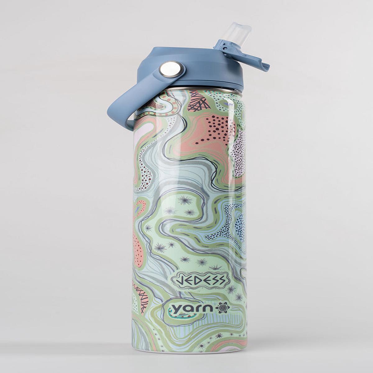 Twinkling Star Light Blue Insulated Stainless Steel 750mL Drink Bottle