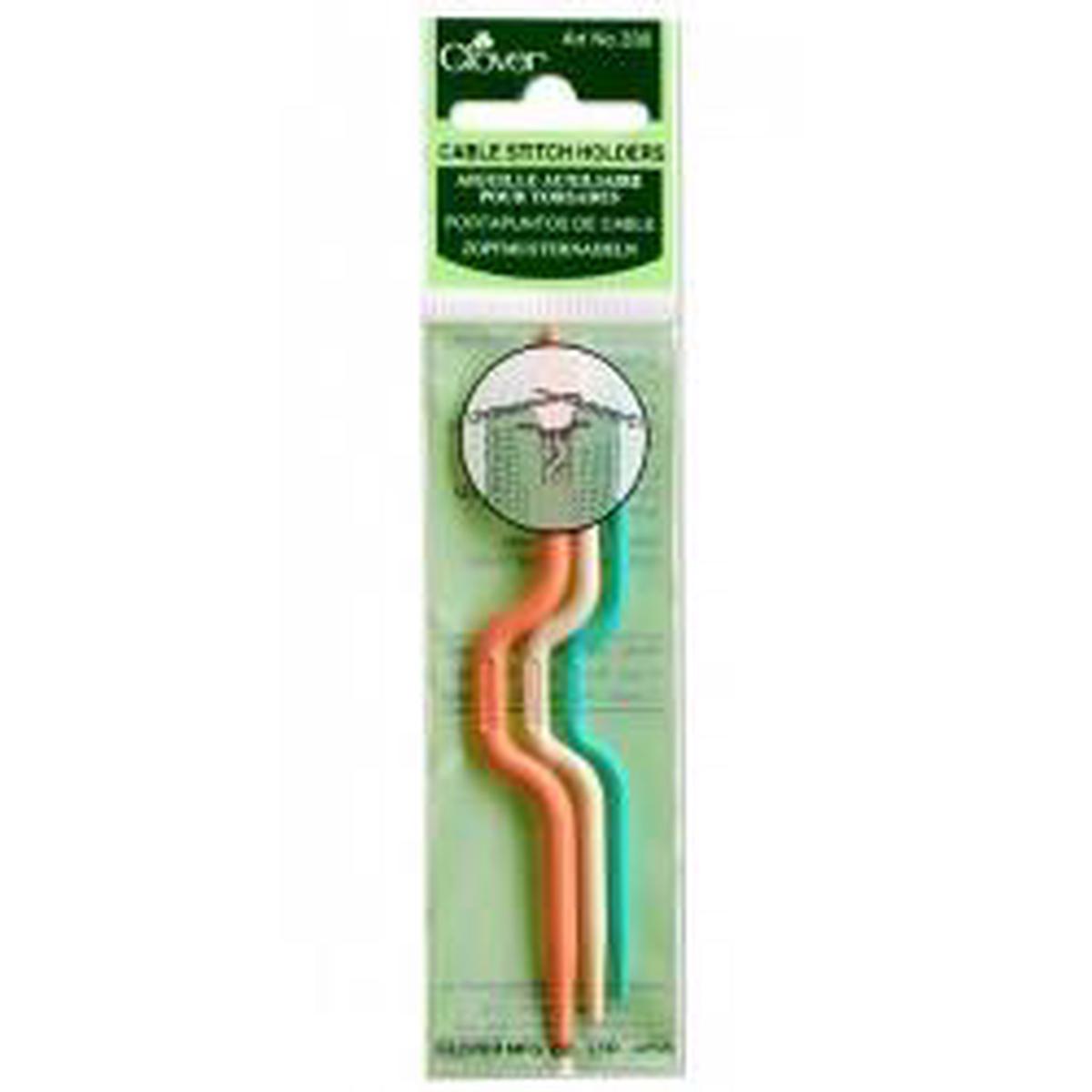 Clover Cable Stitch Holders 3-Pack