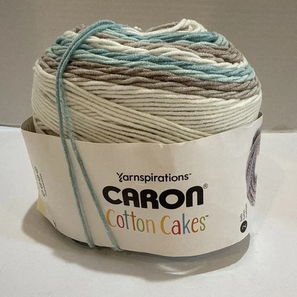 Yarnspirations Caron Cotton Cakes Yarn, Color Beachglass