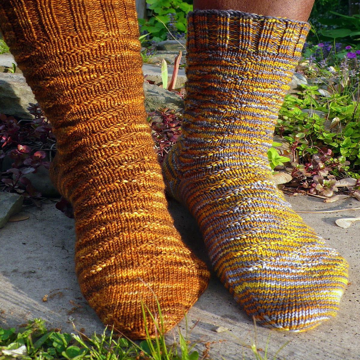 Caterpillar Sock knitting pattern